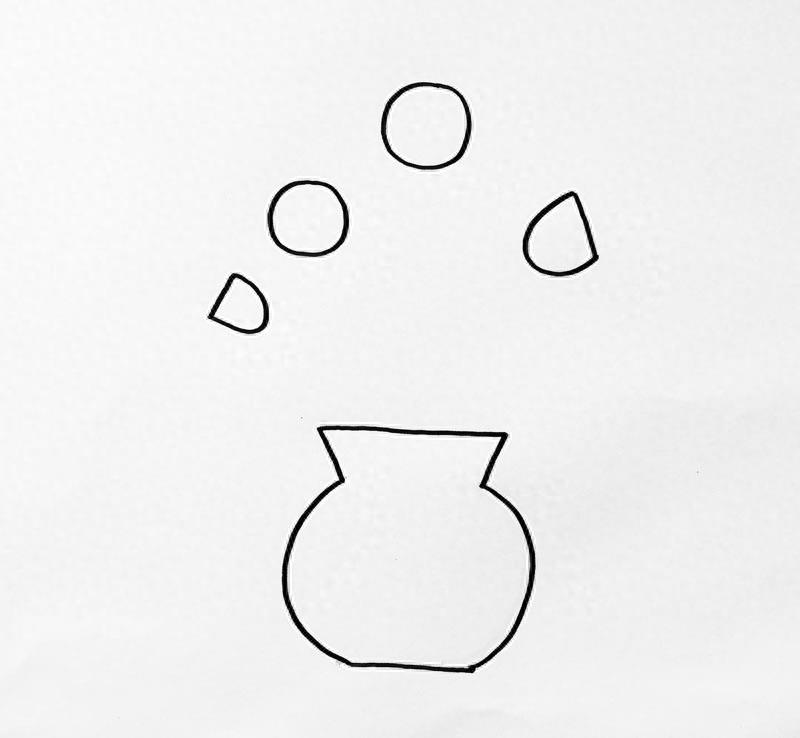 手把手教你简笔画《瓶插鲜花》，你绝对能学会！